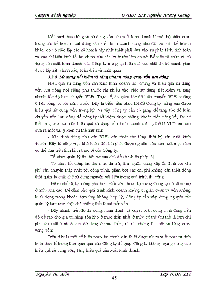 image for page Nâng cao hiệu quả sử dụng vốn lưu động tại Công ty cổ phần Xây dựng và Thương mại T-V-T