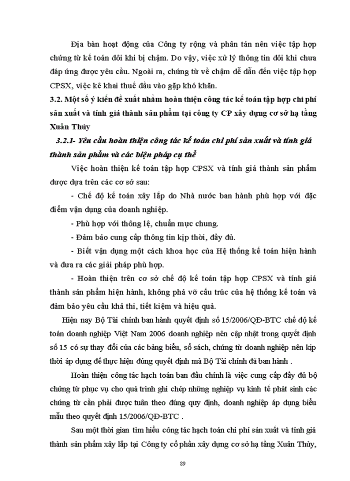 image for page Hoàn thiện kế toán chi phí sản xuất và tính giá thành sản phẩm tại Công ty cổ phần xây dựng cơ sở hạ tầng Xuân Thủy