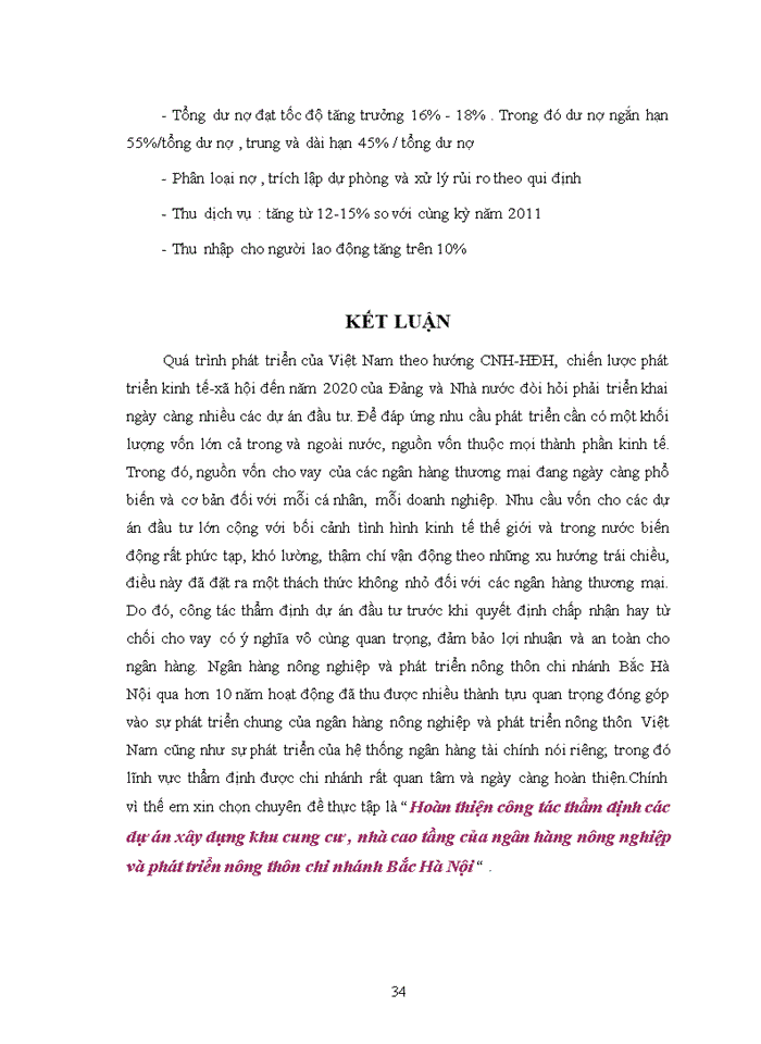 image for page Báo cáo Thực trạng quản lý hoạt động đầu tư và thẩm định dự án đầu tư tại ngân hàng nông nghiệp và phát triển nông thôn Việt Nam chi nhánh Bắc Hà Nội