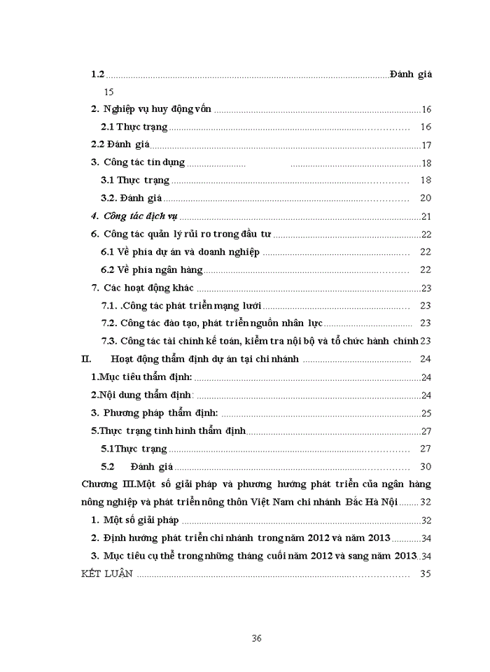 image for page Báo cáo Thực trạng quản lý hoạt động đầu tư và thẩm định dự án đầu tư tại ngân hàng nông nghiệp và phát triển nông thôn Việt Nam chi nhánh Bắc Hà Nội