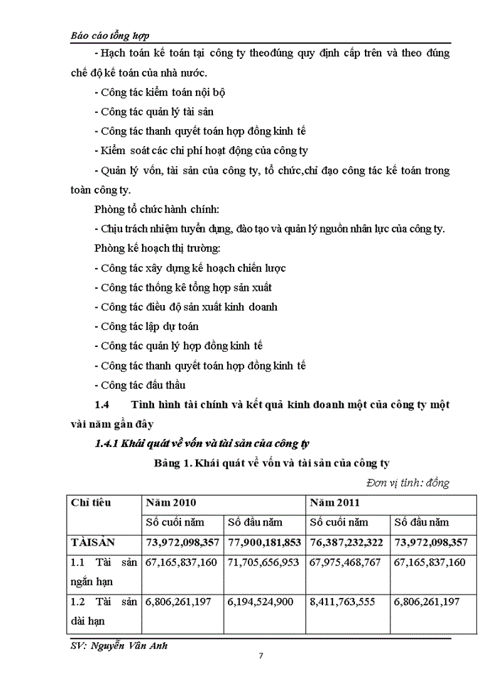 image for page Báo cáo tại Công ty cổ phần vận tải và xây dựng công trình