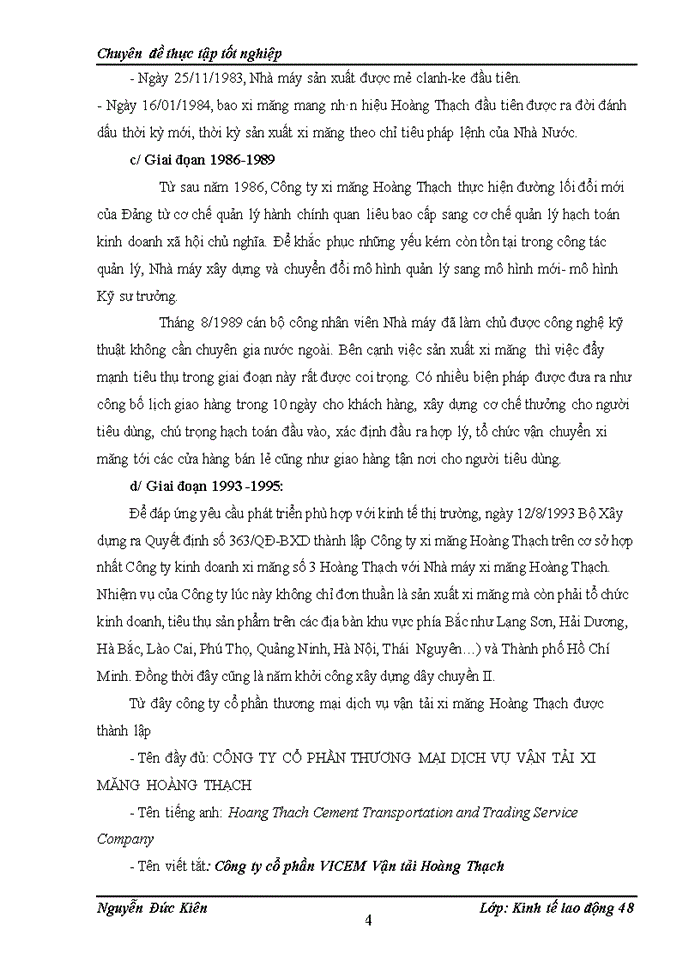 image for page Thực trạng về quản lý tiền lương của công ty cổ phần Vicem vận tải Hoàng Thạch