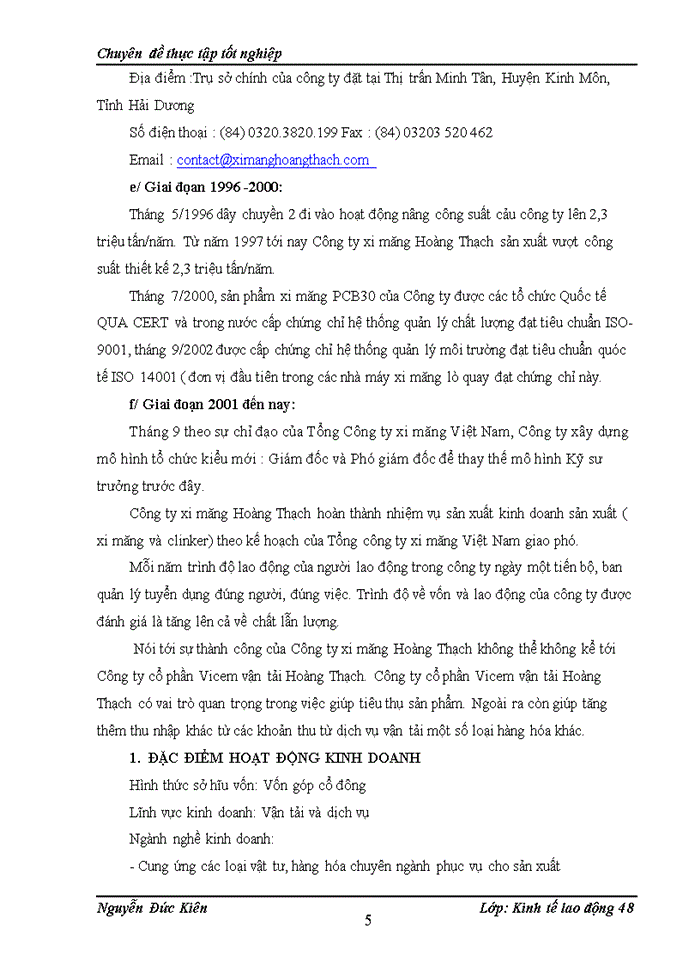 image for page Thực trạng về quản lý tiền lương của công ty cổ phần Vicem vận tải Hoàng Thạch