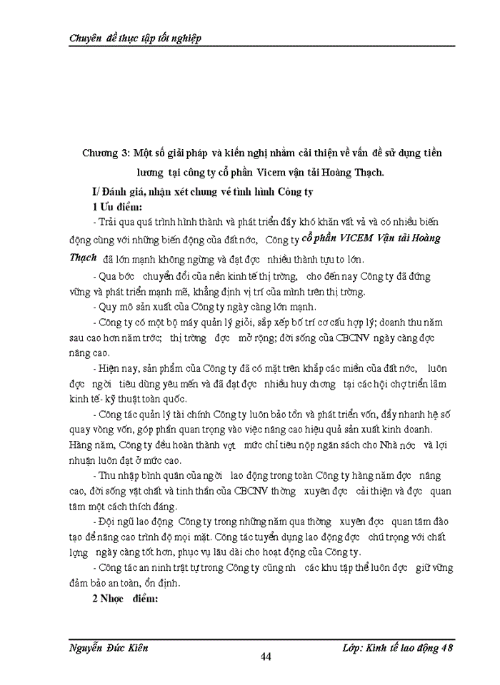 image for page Thực trạng về quản lý tiền lương của công ty cổ phần Vicem vận tải Hoàng Thạch