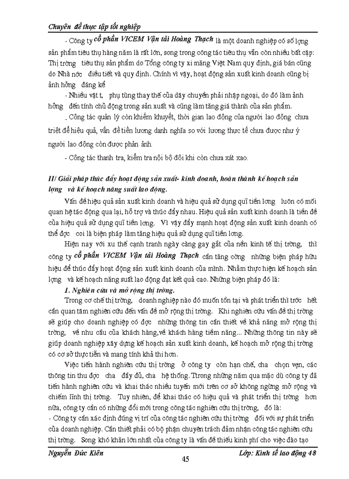 image for page Thực trạng về quản lý tiền lương của công ty cổ phần Vicem vận tải Hoàng Thạch