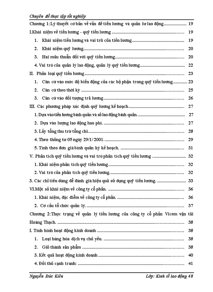 image for page Thực trạng về quản lý tiền lương của công ty cổ phần Vicem vận tải Hoàng Thạch