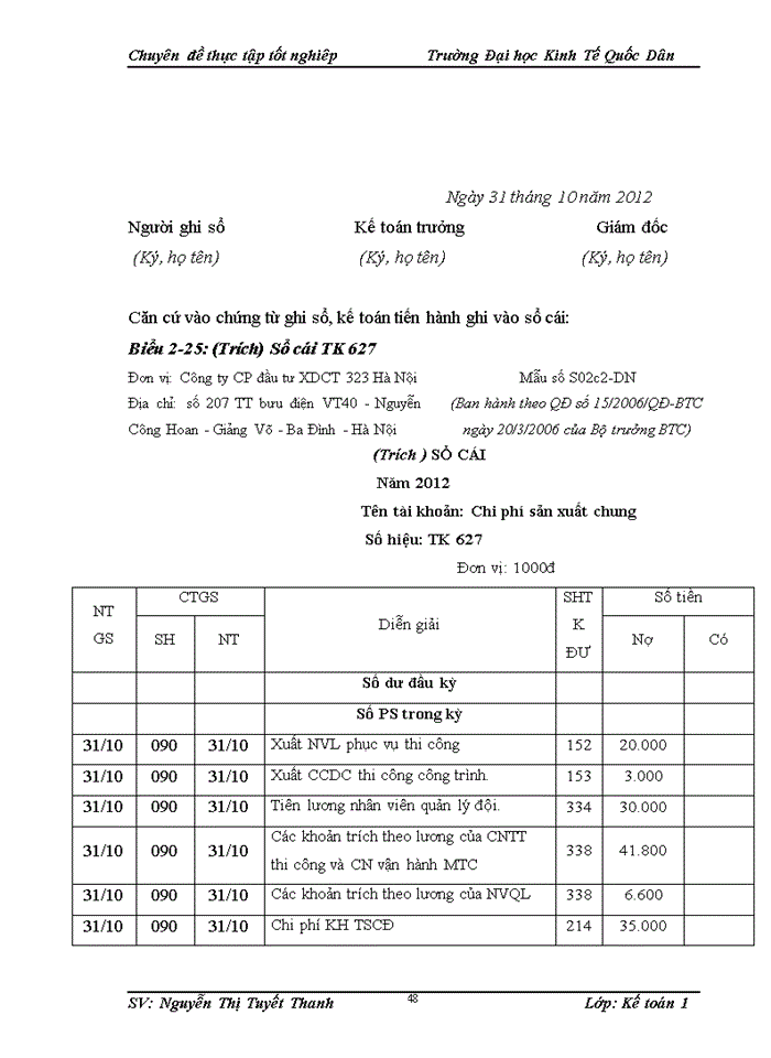 image for page Hoàn thiện kế toán chi phí sản xuất và tính giá thành sản phẩm tại Công ty cổ phần đầu tư xây dựng công trình 323 Hà Nội