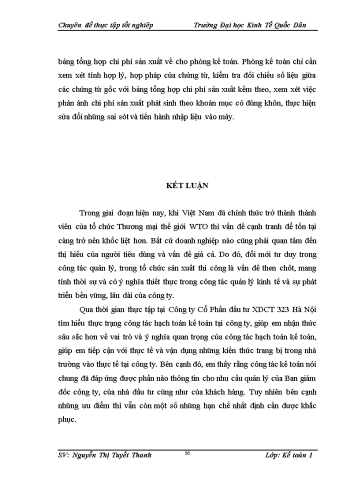 image for page Hoàn thiện kế toán chi phí sản xuất và tính giá thành sản phẩm tại Công ty cổ phần đầu tư xây dựng công trình 323 Hà Nội