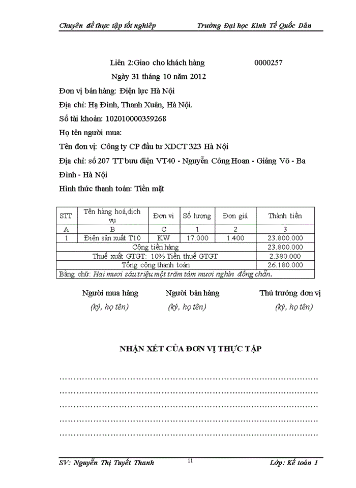 image for page Hoàn thiện kế toán chi phí sản xuất và tính giá thành sản phẩm tại Công ty cổ phần đầu tư xây dựng công trình 323 Hà Nội