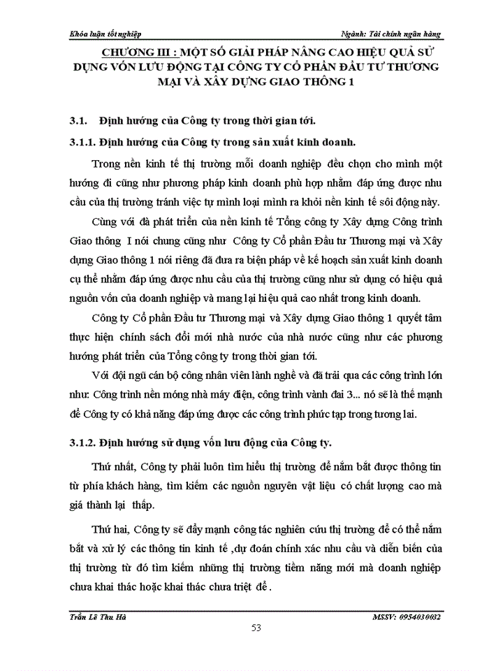 image for page Giải pháp nâng cao hiệu quả sử dụng vốn lưu động tại Công ty cổ phần Đầu tư thương mại và Xây dựng giao thông 1