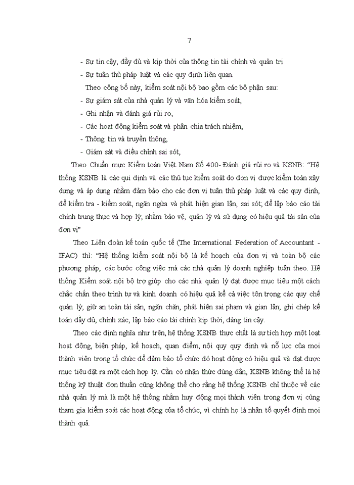 image for page Nghiên cứu về kiểm soát nội bộ đối với hoạt động tín dụng tại NH Thương mại Cổ phần Tiên Phong