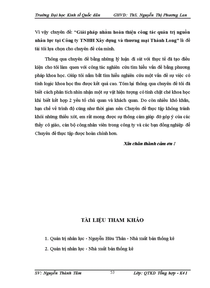 image for page Giải pháp nhằm hoàn thiện công tác quản trị nguồn nhân lực tại Công ty Trách nhiệm hữu hạn Xây dựng và thương mại Thành Long
