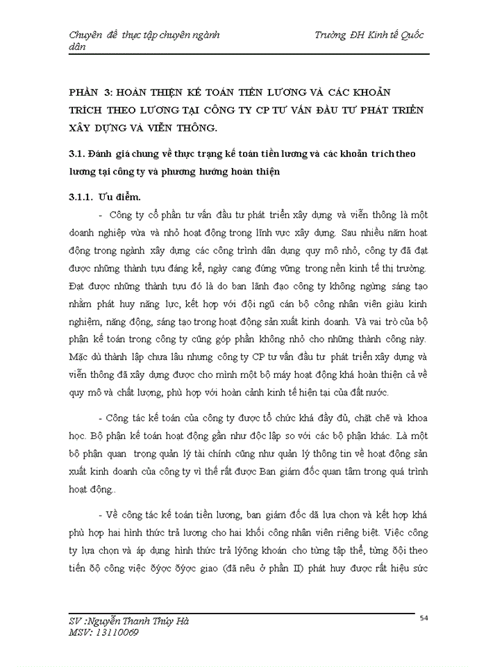 image for page Kế toán tiền lương và các khoản trích theo lương ở công ty Cổ phần tư vấn đầu tư phát triển xây dựng và viễn thông