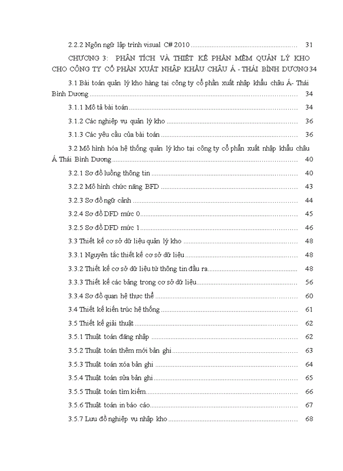 image for page Phân tích và thiết kế phần mềm quản lý kho cho Công ty Cổ phần xuất nhập khẩu Châu Á Thái Bình Dương