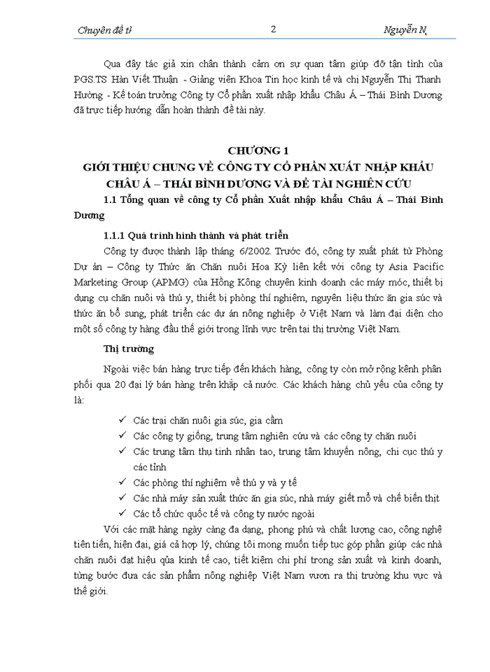 image for page Phân tích và thiết kế phần mềm quản lý kho cho Công ty Cổ phần xuất nhập khẩu Châu Á Thái Bình Dương