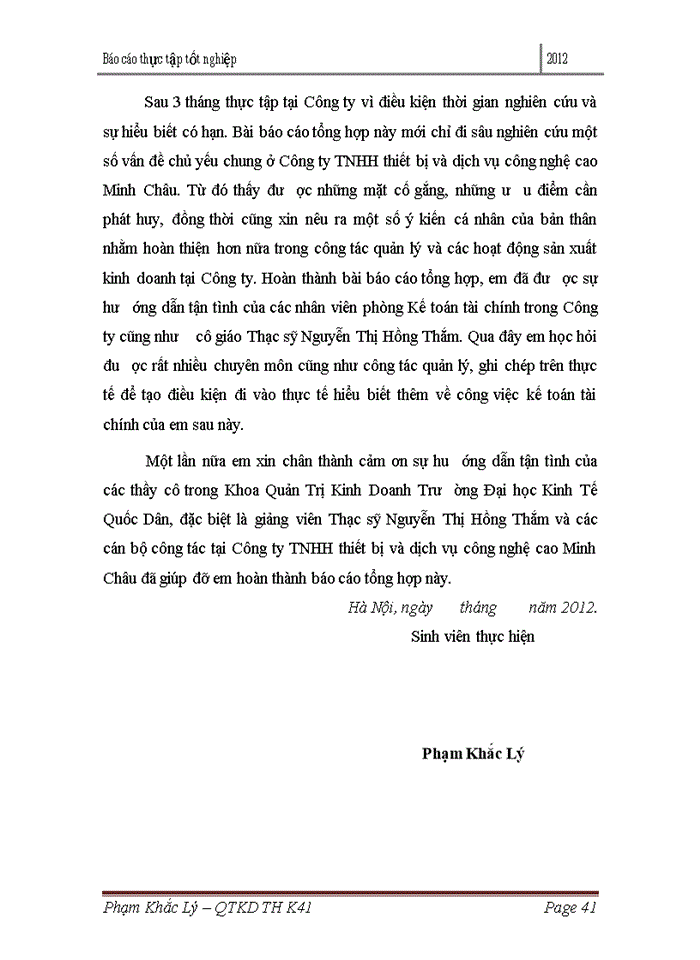 image for page Báo cáo Công ty Trách nhiệm hữu hạn thiết bị và dịch vụ công nghệ cao Minh Châu