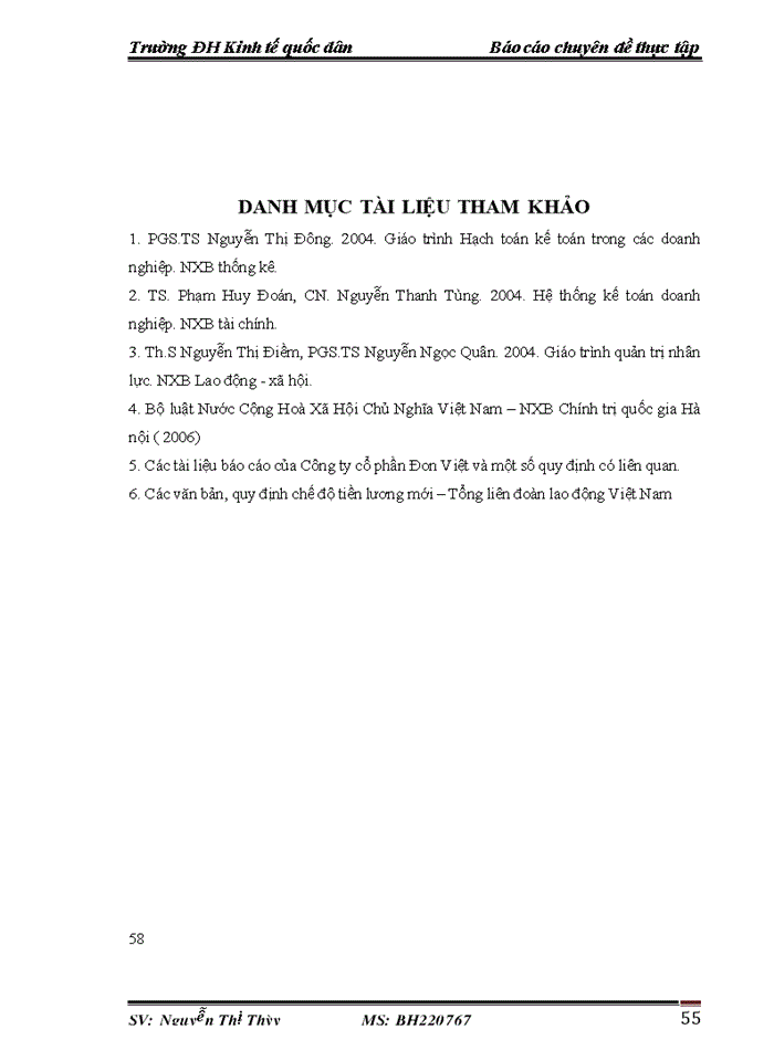 image for page Hoàn thiện kế toán tiền lương và các khoản trích theo tiền lương tại Công ty cổ phần Đon Việt