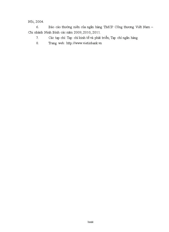 image for page Giải pháp nâng cao hiệu quả quản trị rủi ro tín dụng tại Ngân hàng Thương mại Cổ phần Công thương Việt Nam Chi nhánh Ninh Bình