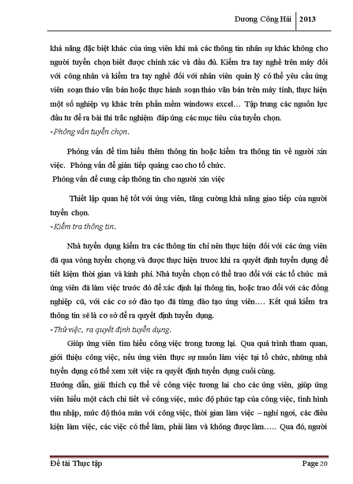image for page Hoàn thiện công tác tuyển dụng nhân lực tại công ty Trách nhiệm hữu hạn Một thành viên Xây dựng và Địa ốc Hòa Bình Hà Nội