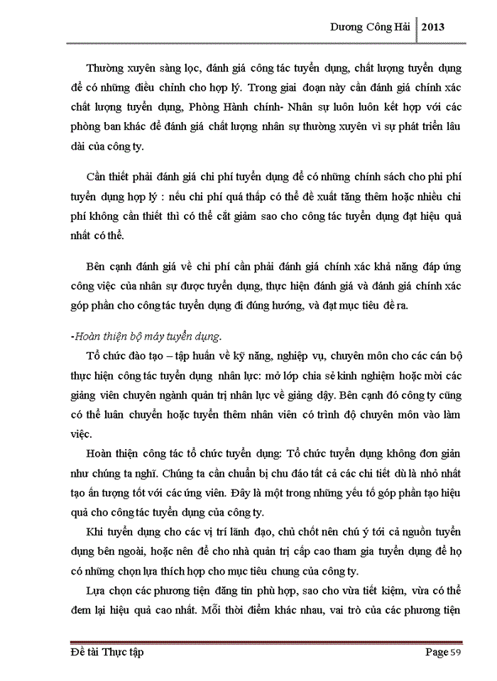 image for page Hoàn thiện công tác tuyển dụng nhân lực tại công ty Trách nhiệm hữu hạn Một thành viên Xây dựng và Địa ốc Hòa Bình Hà Nội
