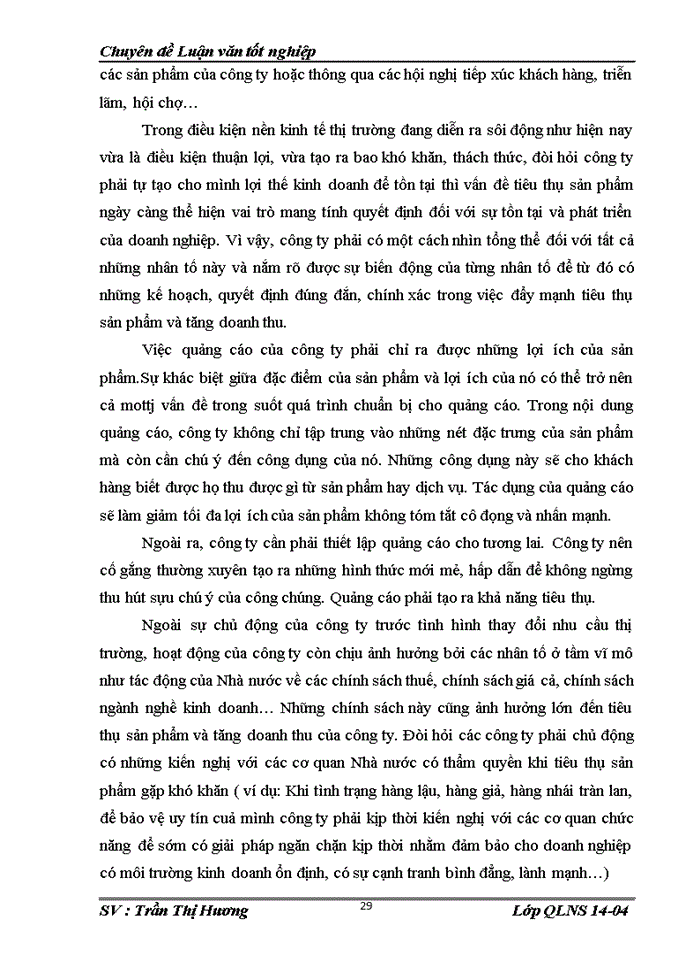image for page Thực trạng và một số giải pháp nhằm đẩy mạnh hoạt động tiêu thụ sản phẩm tại Công ty Trách nhiệm hữu hạn sản xuất và thương mại Tân Á