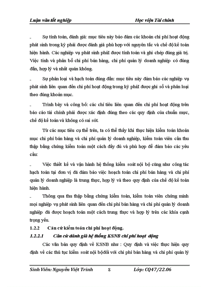 image for page Hoàn thiệnquy trình kiểm toán chi phí hoạt động trong Kiểm toán Báo cáo tài chính do Công ty Trách nhiệm hữu hạn kiểm toán tư vấn Thủ Đô thực hiện