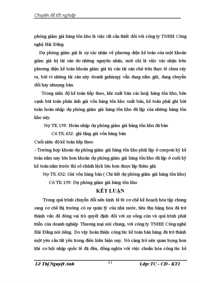 image for page Hoàn thiện công tác kế toán bán hàng và xác định kết quả bán hàng tại công ty Trách nhiệm hữu hạn Công nghệ Hải Đăng
