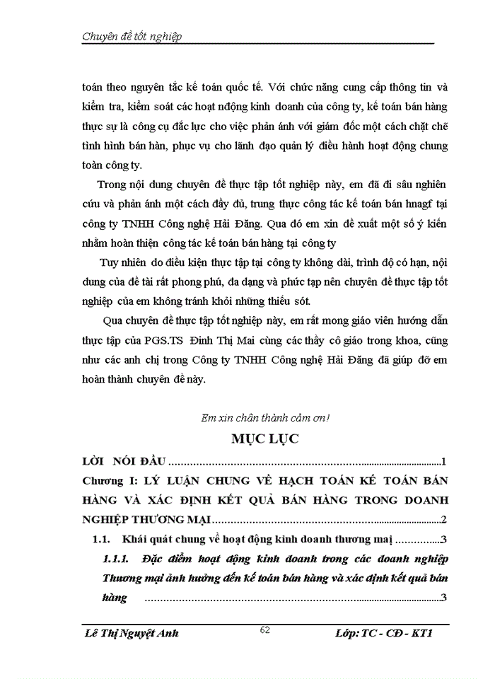image for page Hoàn thiện công tác kế toán bán hàng và xác định kết quả bán hàng tại công ty Trách nhiệm hữu hạn Công nghệ Hải Đăng