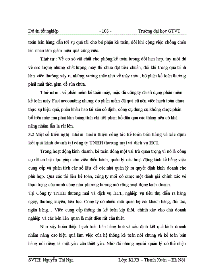 image for page Kế toán bán hàng và xác định kết quả kinh doanh tại Công ty Trách nhiệm hữu hạn thương mại và dịch vụ HCL