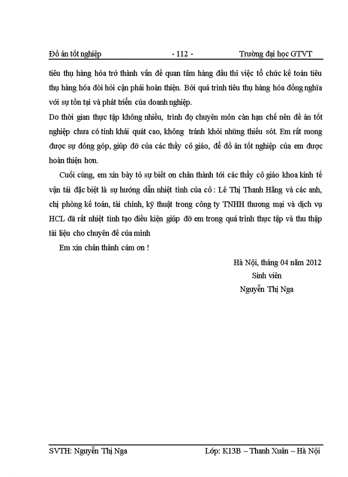 image for page Kế toán bán hàng và xác định kết quả kinh doanh tại Công ty Trách nhiệm hữu hạn thương mại và dịch vụ HCL