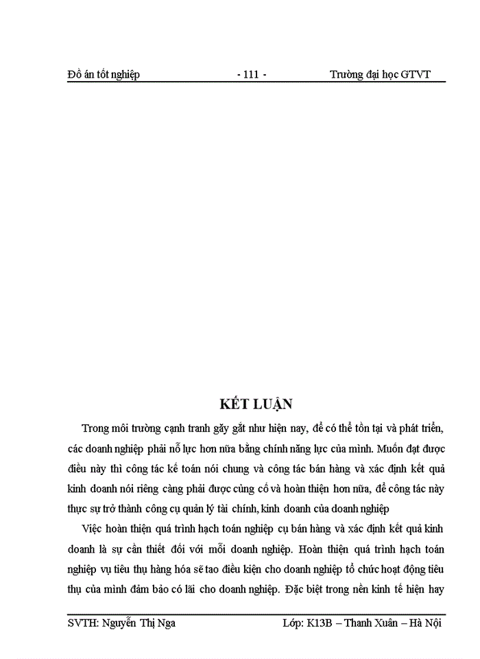 image for page Kế toán bán hàng và xác định kết quả kinh doanh tại Công ty Trách nhiệm hữu hạn thương mại và dịch vụ HCL