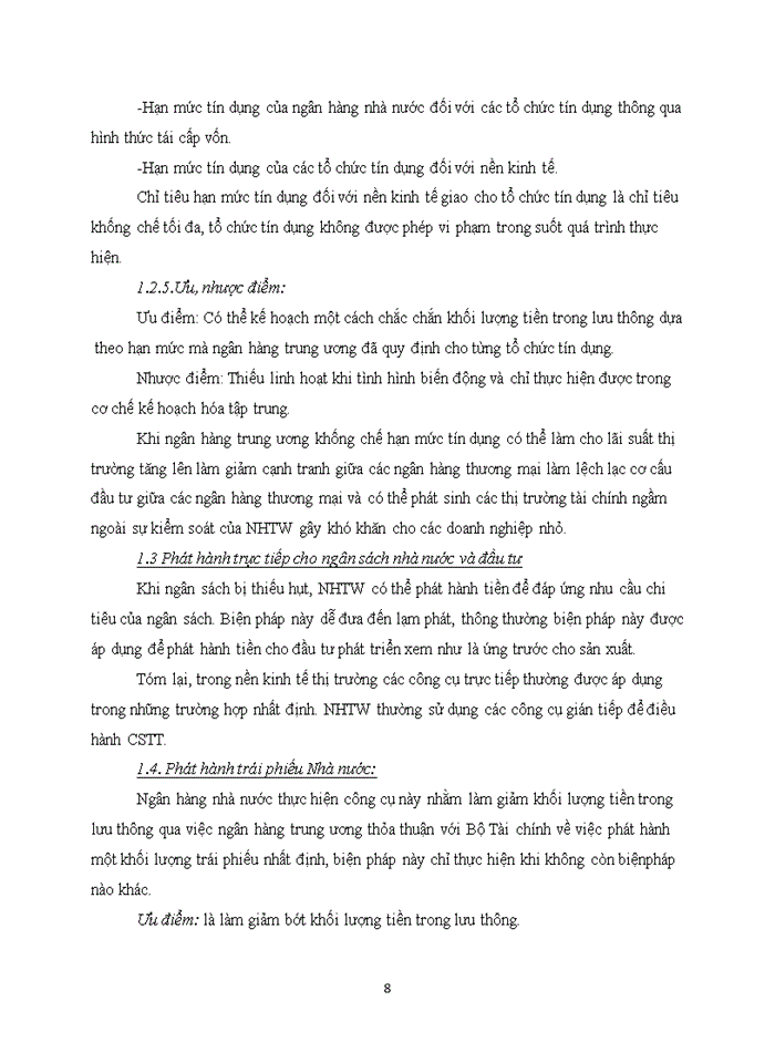 image for page Các công cụ của chính sách tiền tệ trong điều hành nền kinh tế vĩ mô