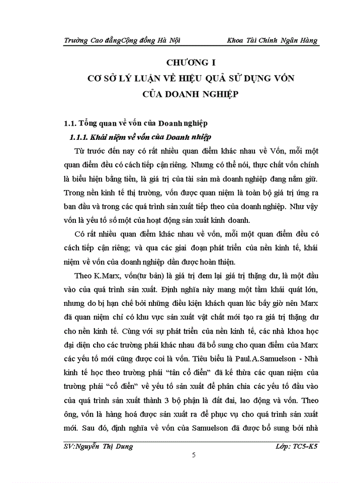 Giải pháp quản lý và nâng cao hiệu quả sử dụng vốn tại Văn phòng đại diện Công ty Cổ phần Điện nhẹ Viễn thông