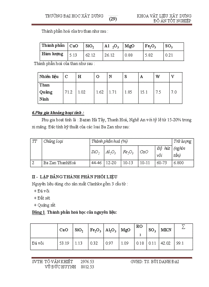 image for page Đồ án Thiết kế nhà máy sản xuất xi măng pooc lăng công suất 1 5 triệu tấn xi măng năm theo công nghệ lò quay phương pháp khô Sản phẩm của nhà máy bao gồm xi măng PCB30 chiếm 70 và xi măng PC40 chiếm 30