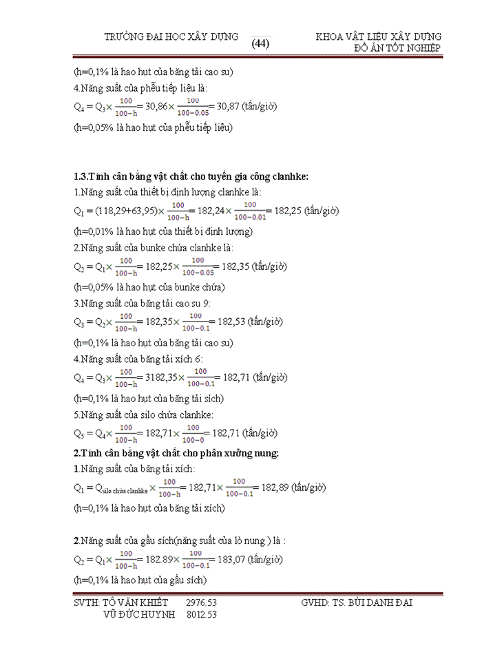 image for page Đồ án Thiết kế nhà máy sản xuất xi măng pooc lăng công suất 1 5 triệu tấn xi măng năm theo công nghệ lò quay phương pháp khô Sản phẩm của nhà máy bao gồm xi măng PCB30 chiếm 70 và xi măng PC40 chiếm 30