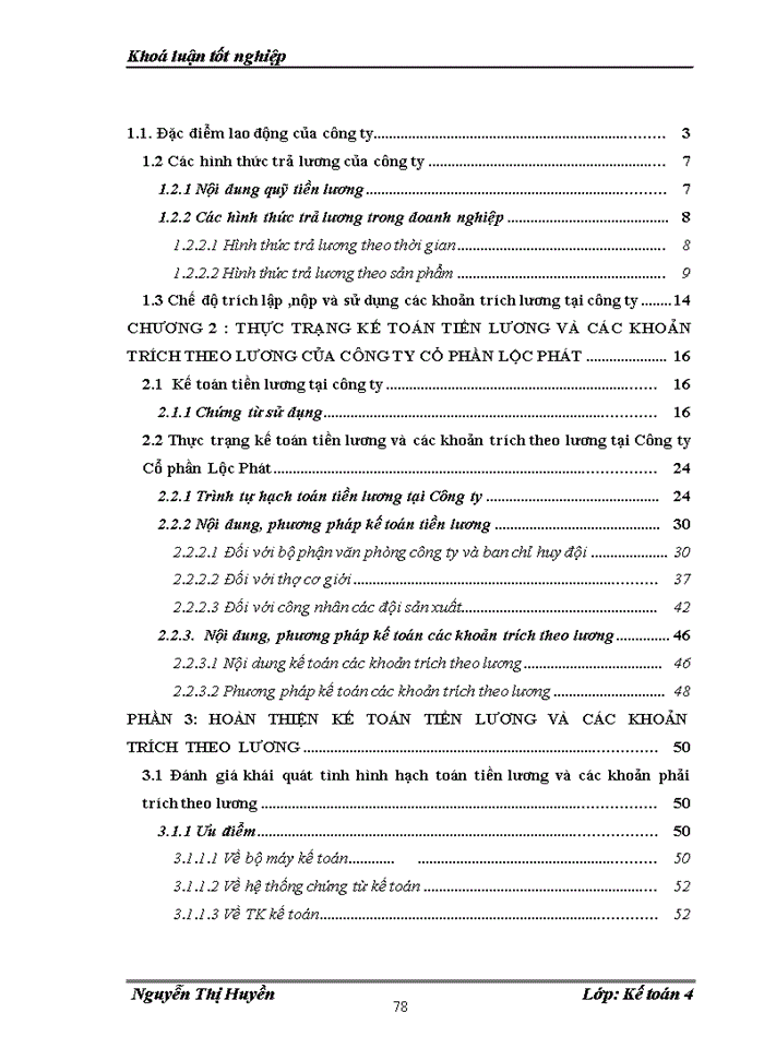 image for page Hoàn thiện hạch toán tiền lương và các khoản trích theo lương tại Công ty Cổ phần Lộc Phát