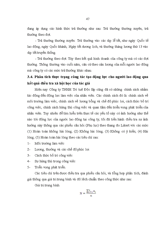 image for page ThS Phân tích thực trạng tạo động lực cho người lao động tại Công ty Trách nhiệm hữu hạn Trí tuệ Độc lập