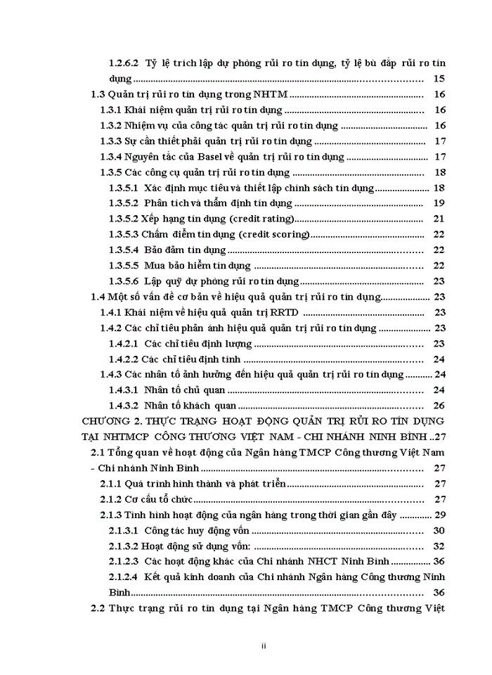 image for page Giải pháp nâng cao hiệu quả quản trị rủi ro tín dụng tại Ngân hàng TMCP Công thương Việt Nam Chi nhánh Ninh Bình