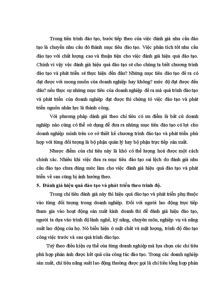 image for page Nữa hiệu quả công tác đào tạo và phát triển nguồn nhân lực tại công Công ty Sông Đà I