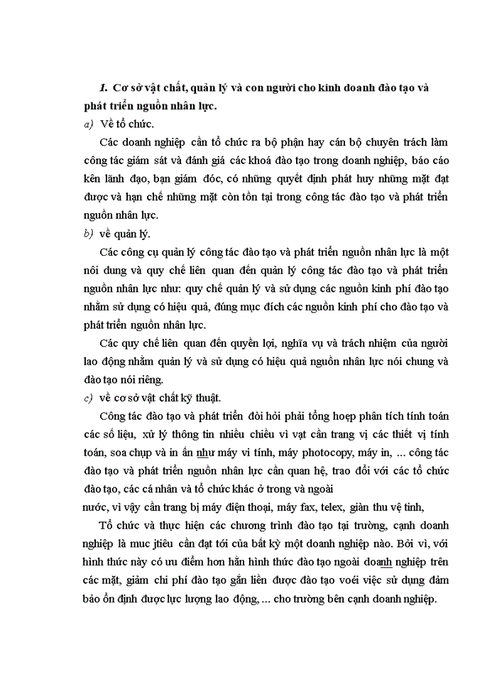 image for page Nữa hiệu quả công tác đào tạo và phát triển nguồn nhân lực tại công Công ty Sông Đà I