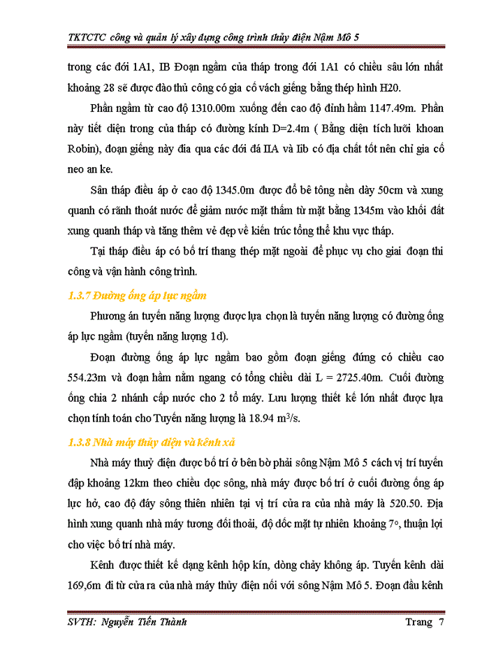 image for page Công và quản lý xây dựng công trình thủy điện Nậm Mô 5