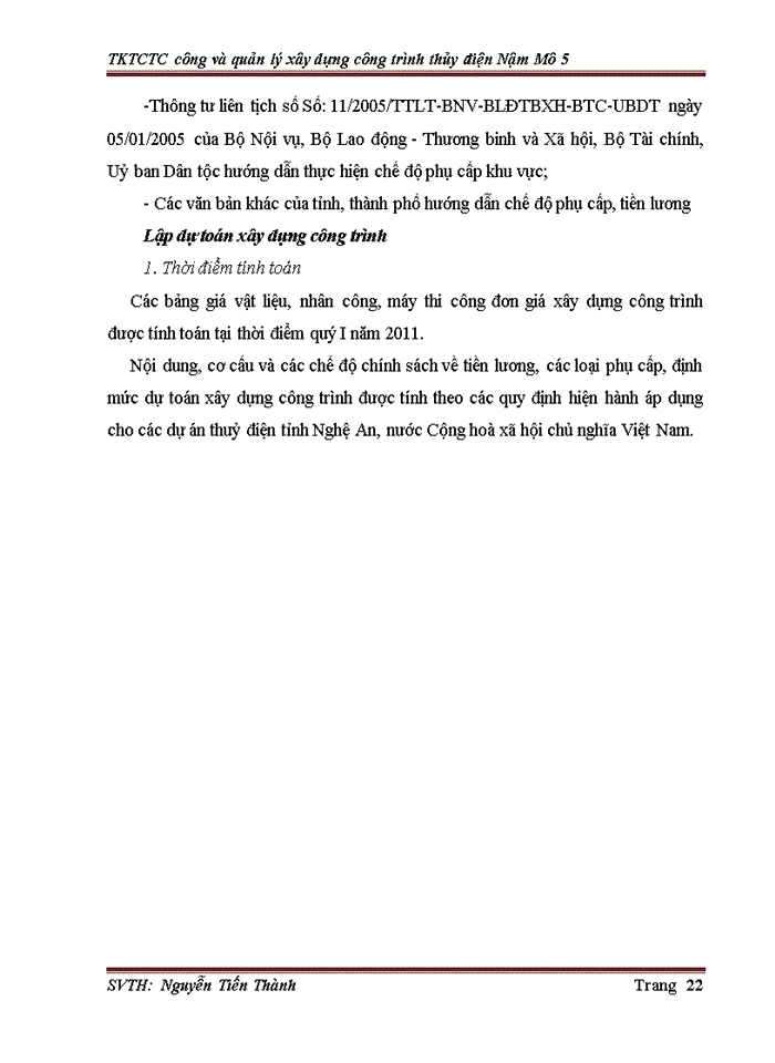 image for page Công và quản lý xây dựng công trình thủy điện Nậm Mô 5