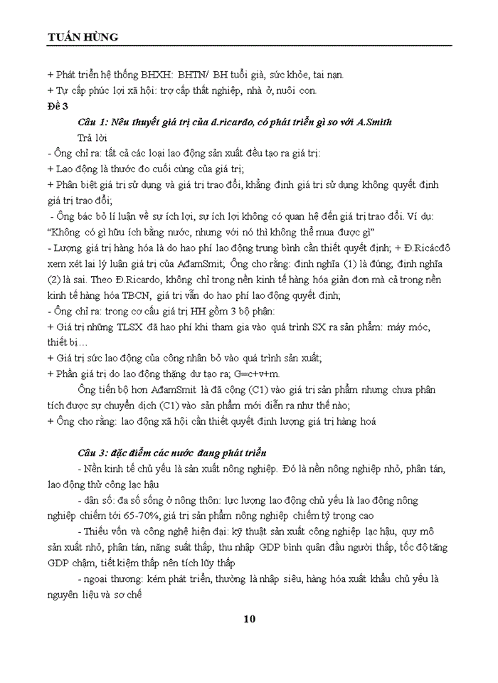 image for page Tổng hợp đề thi Lịch sử học thuyết kinh tế