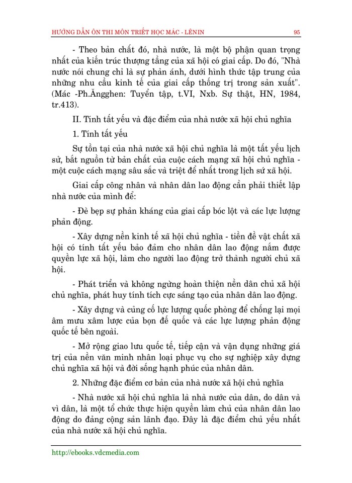 image for page Hướng dân ôn thi triết học mác - lênin