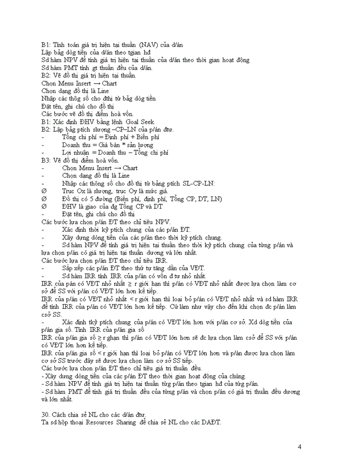 image for page Quản lý dự án trong Excel