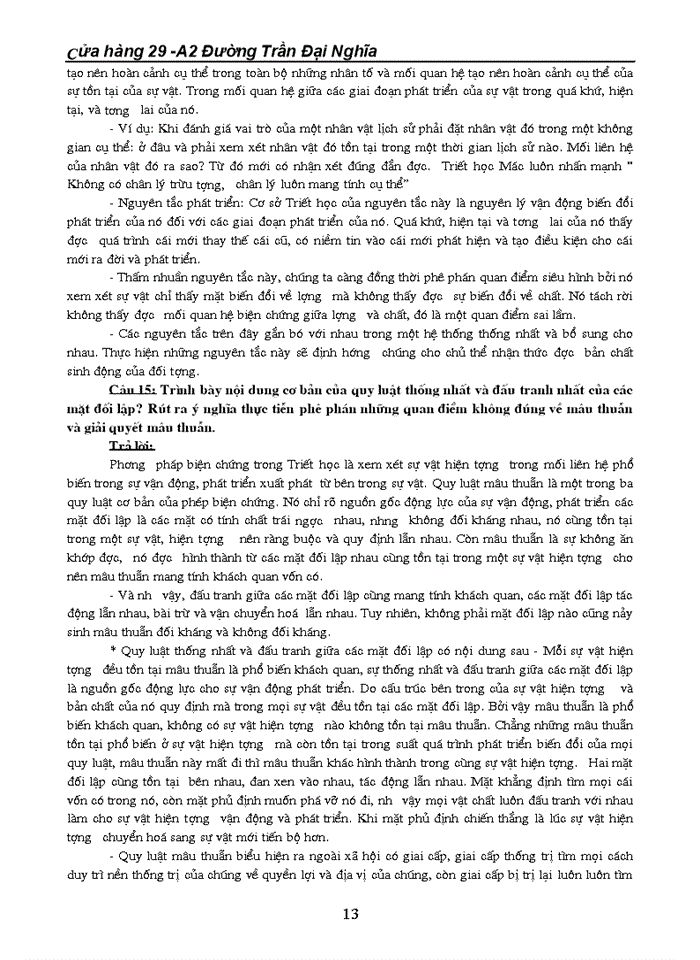 image for page Đề cương ôn tập môn triết học - máclê