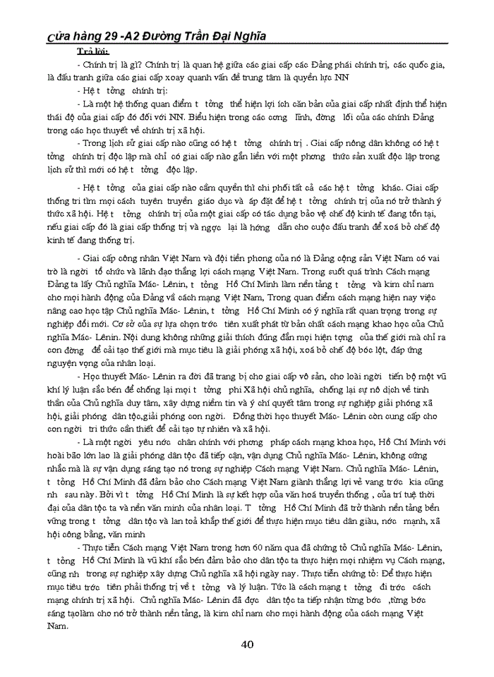 image for page Đề cương ôn tập môn triết học - máclê