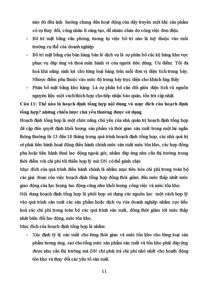 image for page Câu hỏi ôn thi quản trị sản xuất Tác nghiệp