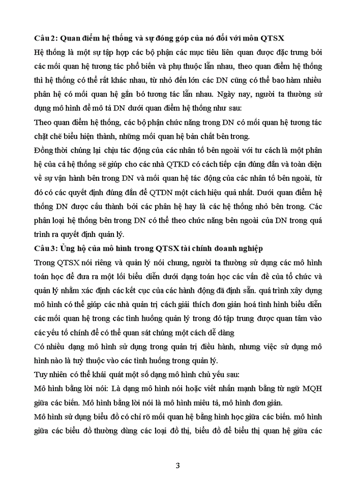 image for page Câu hỏi ôn thi quản trị sản xuất Tác nghiệp