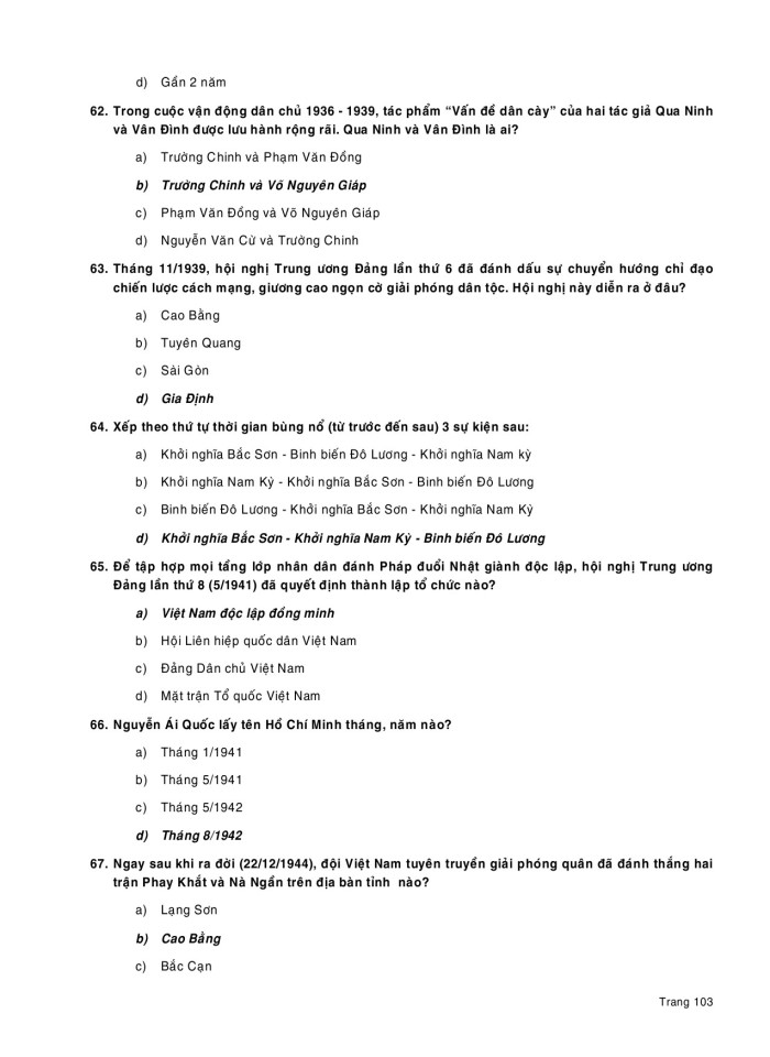 image for page Câu hỏi trắc nghiệm môn lịch sử Đảng cộng sản việt nam